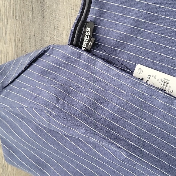 Express Women's Striped Folded V-Neck Corset Tube Top Size XS NWT - Picture 5 of 5